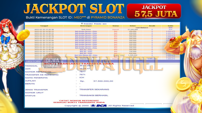 bukti jp dewatogel #108